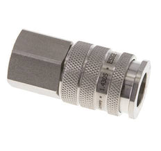 Acoplamiento de aire de acero inoxidable DN 10 Enchufe G 3/8 pulgadas Hembra de doble cierre