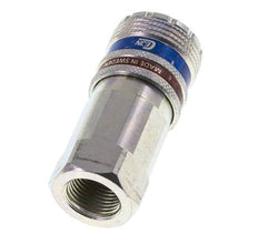 Acero/latón DN 10.4 Enchufe de seguridad para aire comprimido G 3/8 pulgadas hembra
