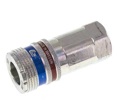 Acero/latón DN 10.4 Enchufe de seguridad para aire comprimido G 3/8 pulgadas hembra
