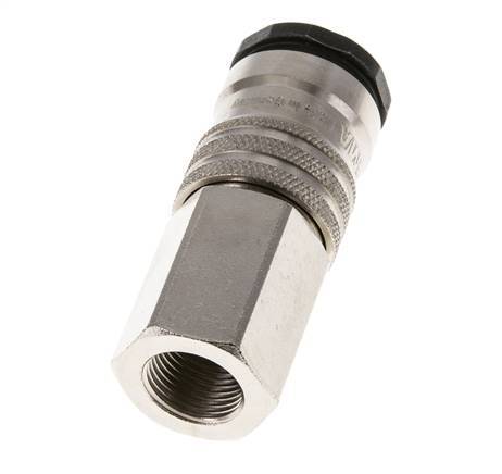 Steel/Nickel-plated brass DN 10 Air Coupling Socket G 3/8 inch Female