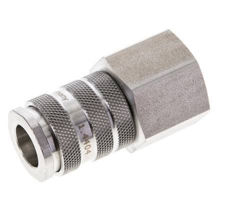 Stainless Steel 316L DN 10 Air Coupling Socket G 3/4 inch Female