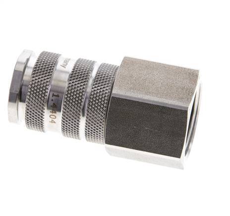 Stainless Steel 316L DN 10 Air Coupling Socket G 3/4 inch Female