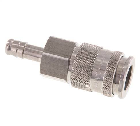 Stainless steel DN 10 Air Coupling Socket 9 mm Hose Pillar