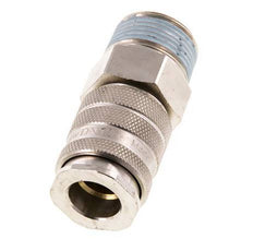 Nickel-plated Brass DN 10 Air Coupling Socket R 3/4 inch Male