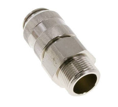 Nickel-plated Brass DN 15 Air Coupling Socket G 1 inch Male Double Shut-Off