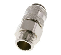 Nickel-plated Brass DN 15 Air Coupling Socket G 1 inch Male Double Shut-Off