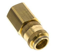 Brass DN 19 Air Coupling Socket G 1 1/4 inch Female Double Shut-Off