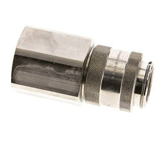 Nickel-plated Brass DN 19 Air Coupling Socket G 1 1/4 inch Female Double Shut-Off