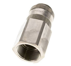 Nickel-plated Brass DN 19 Air Coupling Socket G 1 1/4 inch Female Double Shut-Off