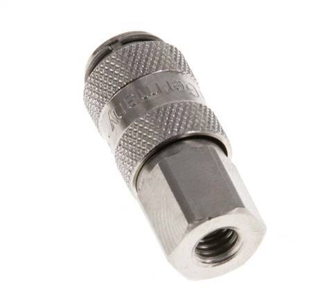 Nickel-plated Brass DN 2.7 (Micro) Air Coupling Socket M5 Female