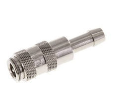 Nickel-plated Brass DN 2.7 (Micro) Air Coupling Socket 5 mm Hose Pillar Double Shut-Off