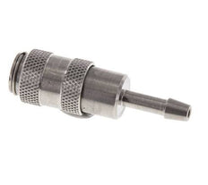 Stainless steel DN 2.7 (Micro) Air Coupling Socket 3 mm Hose Pillar