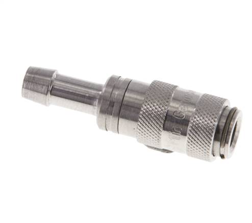 Acero inoxidable 316L DN 2,7 (Micro) Racor de acoplamiento de aire 4 mm Pilar de manguera Doble cierre