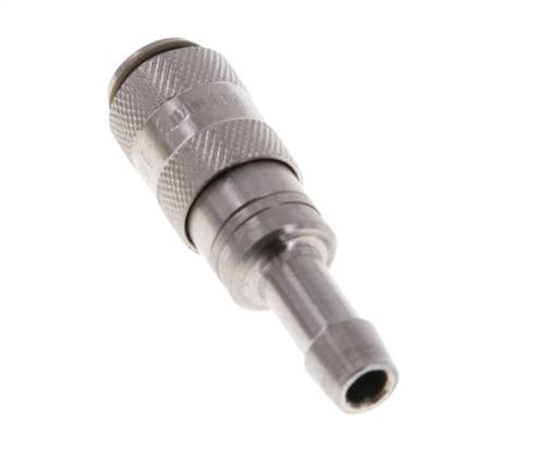 Acero inoxidable 316L DN 2,7 (Micro) Racor de acoplamiento de aire 4 mm Pilar de manguera Doble cierre