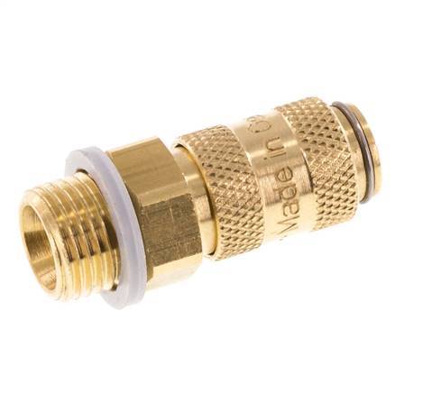 Brass DN 2.7 (Micro) Air Coupling Socket G 1/8 inch Male