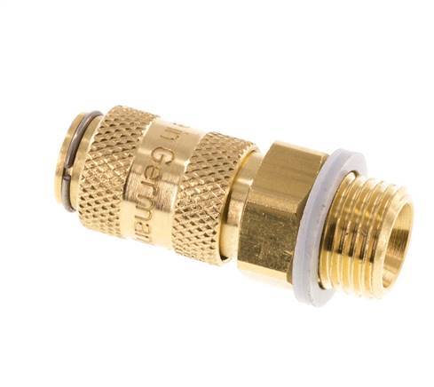 Brass DN 2.7 (Micro) Air Coupling Socket G 1/8 inch Male