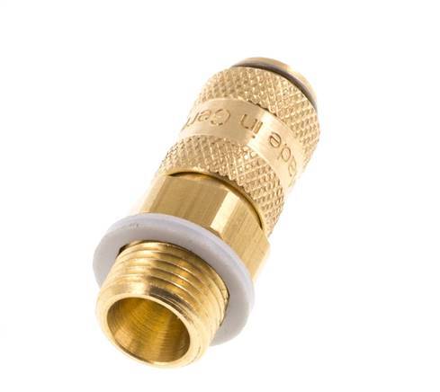 Brass DN 2.7 (Micro) Air Coupling Socket G 1/8 inch Male