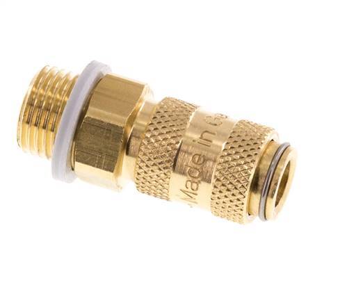 Brass DN 2.7 (Micro) Air Coupling Socket G 1/8 inch Male