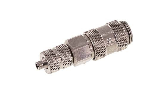 Acero inoxidable DN 2,7 (Micro) Acoplamiento de aire Tuerca de unión 3x4,3 mm