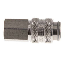 Acero inoxidable 316L DN 5 Acoplamiento de aire Enchufe G 1/8 pulgadas Hembra Doble Cierre