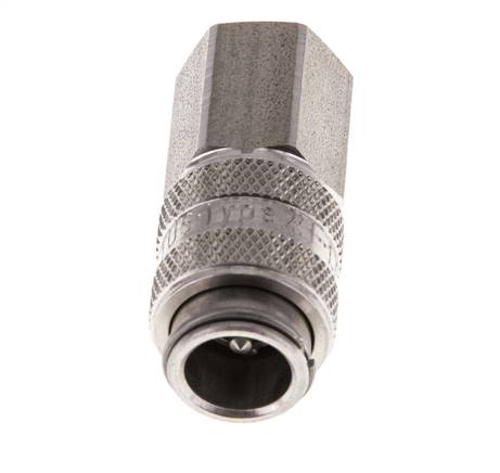 Acero inoxidable 316L DN 5 Acoplamiento de aire Enchufe G 1/8 pulgadas Hembra Doble Cierre