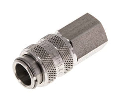 Acero inoxidable 316L DN 5 Acoplamiento de aire Enchufe G 1/8 pulgadas Hembra Doble Cierre