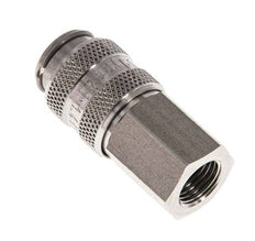 Acero inoxidable 316L DN 5 Acoplamiento de aire Enchufe G 1/8 pulgadas Hembra Doble Cierre