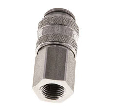 Acero inoxidable 316L DN 5 Acoplamiento de aire Enchufe G 1/8 pulgadas Hembra Doble Cierre