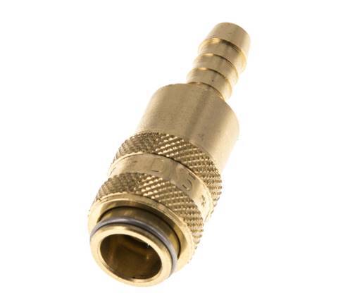 Acoplamiento de aire de latón DN 5 Pilar de manguera de 6 mm