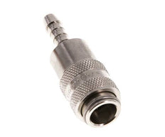 Latón niquelado DN 5 Enchufe de anclaje de aire Pilar de manguera de 6 mm