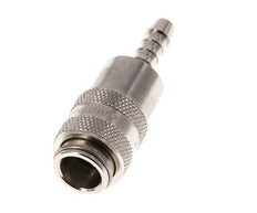 Latón niquelado DN 5 Enchufe de anclaje de aire Pilar de manguera de 6 mm