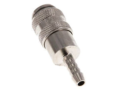 Latón niquelado DN 5 Enchufe de anclaje de aire Pilar de manguera de 6 mm