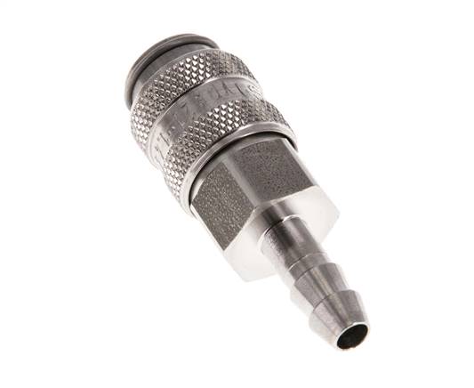 Acero inoxidable 316L DN 5 Acoplamiento de aire Pilar de manguera de 4 mm