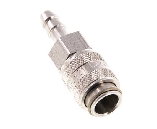 Acero inoxidable 316L DN 5 Acoplamiento de aire de 4 mm Pilar de manguera Doble cierre