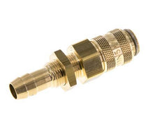 Brass DN 5 Air Coupling Socket 9 mm Hose Pillar Bulkhead