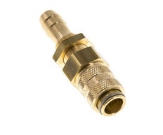 Brass DN 5 Air Coupling Socket 9 mm Hose Pillar Bulkhead