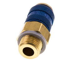Brass DN 5 Blue Air Coupling Socket G 1/4 inch Male