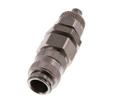 Acoplamiento de aire de acero inoxidable DN 5 Tuerca de unión de 6x8 mm Pasamuros