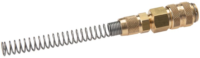 Acoplamiento de aire de latón DN 5 negro Tuerca de unión de 4x6 mm Giratoria