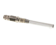 Nickel-plated Brass DN 5 Air Coupling Socket 6x8 mm Union Nut Bend-Protect Rotatable