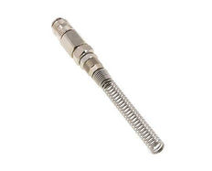 Nickel-plated Brass DN 5 Air Coupling Socket 6x8 mm Union Nut Bend-Protect Rotatable
