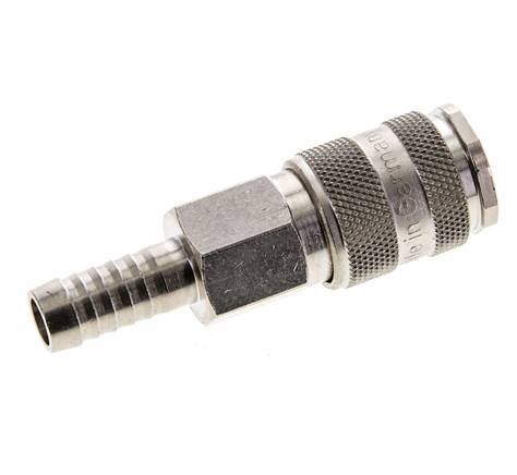 Nickel-plated Brass DN 5.5 (Orion) Air Coupling Socket 10 mm Hose Pillar