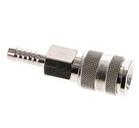 Nickel-plated Brass DN 5.5 (Orion) Air Coupling Socket 8 mm Hose Pillar