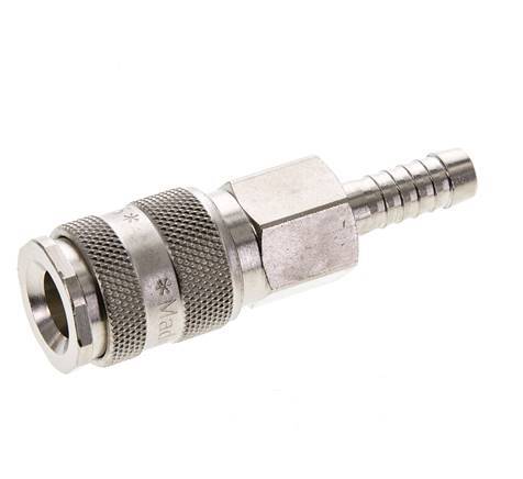 Nickel-plated Brass DN 5.5 (Orion) Air Coupling Socket 8 mm Hose Pillar