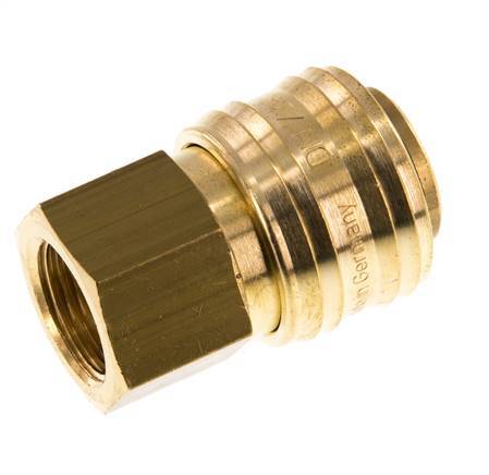 Brass DN 7.2 (Euro) Air Coupling Socket G 3/8 inch Female