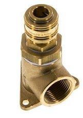 Acoplamiento de aire de latón DN 7.2 (Euro) Enchufe G 3/4 pulgadas hembra para montaje en pared