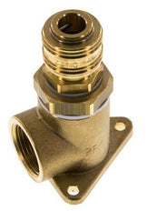 Acoplamiento de aire de latón DN 7.2 (Euro) Enchufe G 3/4 pulgadas hembra para montaje en pared