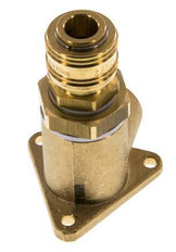 Acoplamiento de aire de latón DN 7.2 (Euro) Enchufe G 3/4 pulgadas hembra para montaje en pared