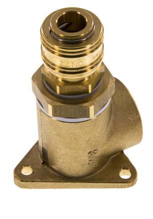 Acoplamiento de aire de latón DN 7.2 (Euro) Enchufe G 3/4 pulgadas hembra para montaje en pared