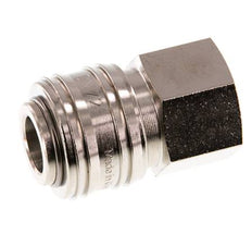 Latón niquelado DN 7.2 (Euro) Enchufe de acoplamiento de aire G 1/4 pulgada Hembra
